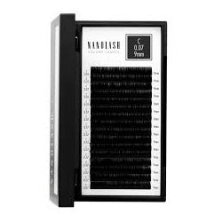 Nanolash Sztuczne rzęsy do przedłużania - 0.07 skręt C 9mm 16 pasków